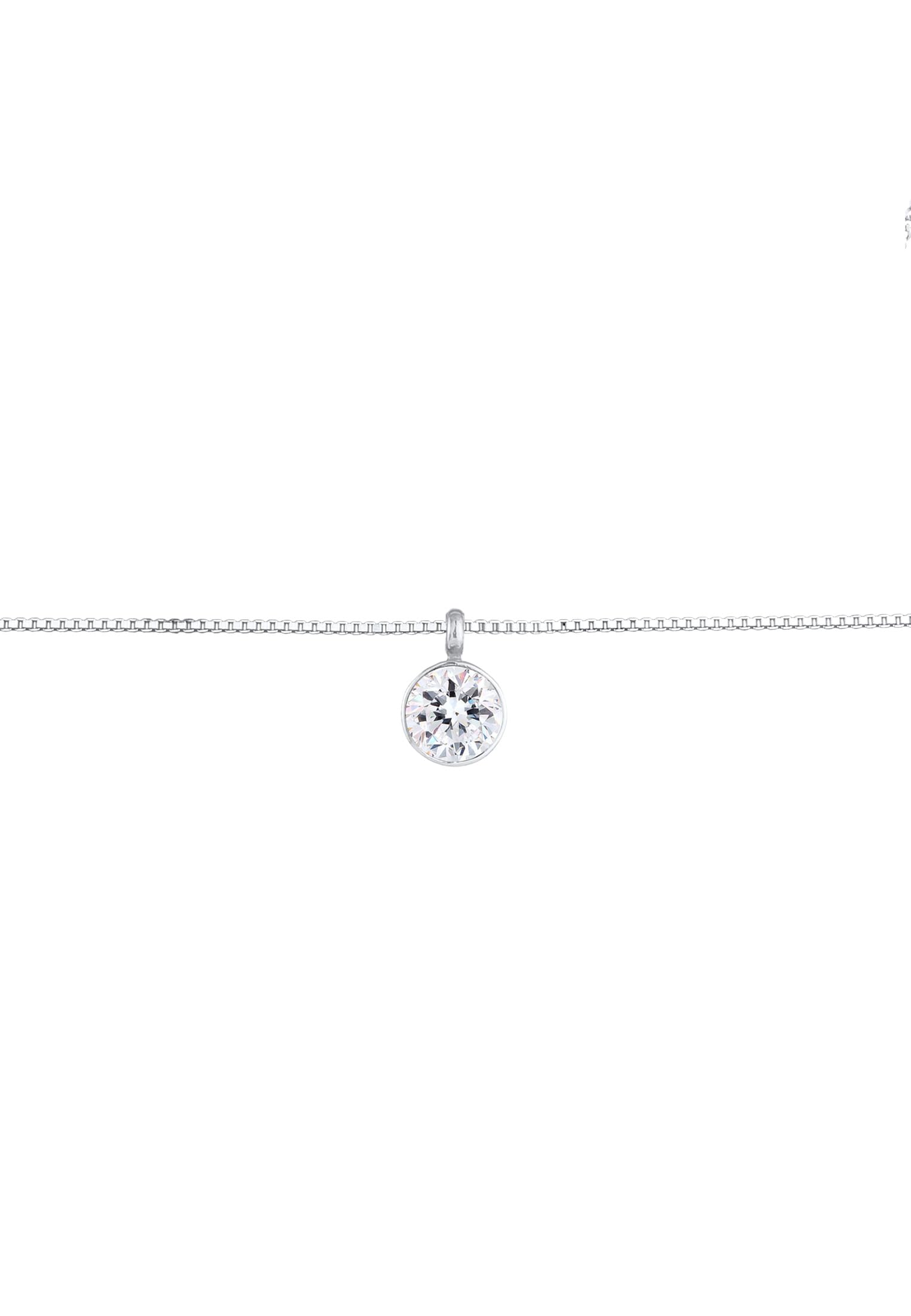 Elli Halskette Damen Choker Anhänger Klassisch mit Kristall 925 Silber