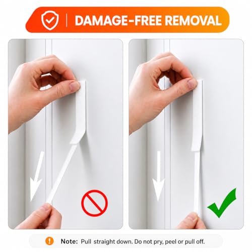 Image of MOVELYST 12-Pairs(24 Strips) Large Picture Hanging Strips, Removable Hook and Loop Strips Picture Hanger, Waterproof Damage Free Adhesive Strips for Frame Hanging, Heavy Duty