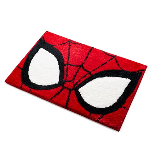 Spiderman Kids Bath Rug - Soft, Non-Slip, Machine Washable, Red 20 x 30