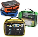 Trunab 4 Pcs Premiers soins Sac vide de la poche médicale couleur codée poches zippées claires pour l'organisation de trousses d'urgence, médecine, pour la maison extérieur des fournitures de voiture (Bag seulement)