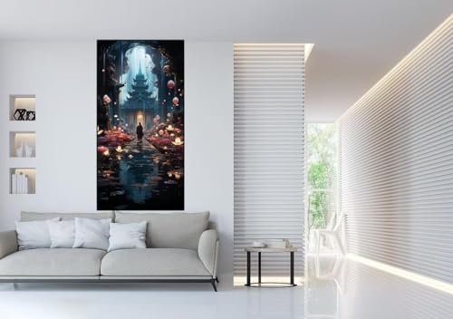 Peinture diamant 5D forêt de rêve Cexeqee grand format 70x140cm broderie strass carrés