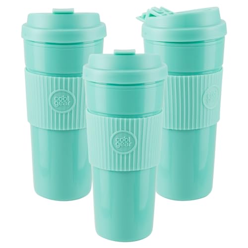 COOL GEAR 3-Pack Eco 2 Go Coffee Mugs with Removable Band