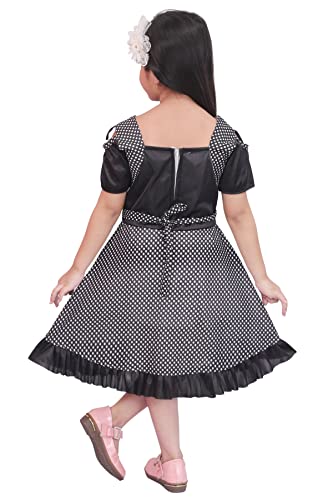 Image of KGN Girls Cotton Blend Dot-Dress- /Dress | KGN23 |