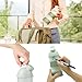 Babymoov Babydose Formula Dispenser On-The-Go, BPA-Free Baby Formula and Snack Container, Travel Essential, 4 Airtight Compartments, XL Capacity, Ergonomic, Dishwasher-Safe, Made in France, Green