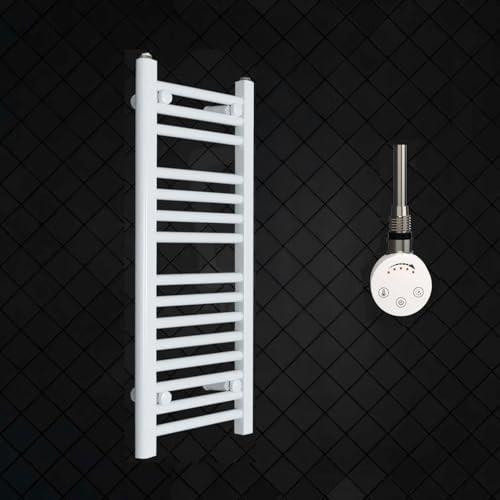 Radiador Toallero Eléctrico Blanco 30x80 cm con Termostato 150W