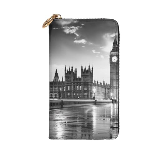 London Printed Long Wallet for Women Men Cute PU Leather Wallet with Coin Purse and Credit Card Holder2