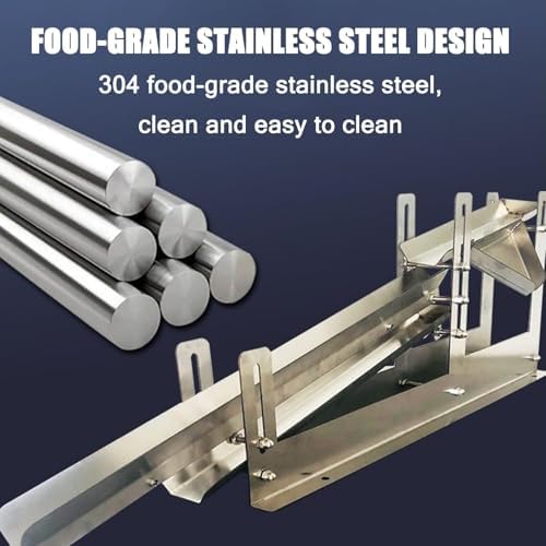 Commercial Egg White Separator, Egg Yolk Separator,Stainless Steel Quick Egg Separator Protein Separator,Adjustable Sliding Height