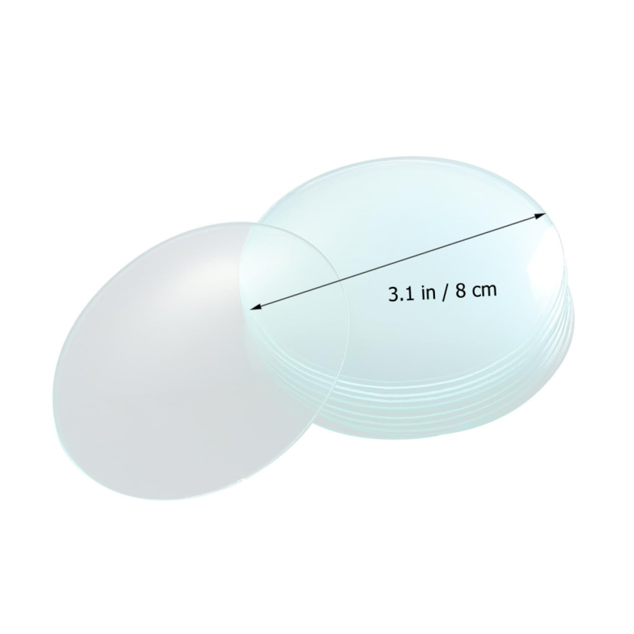 ABOOFAN Coperture in Vetro per Bruciatore da Laboratorio 10 Pezzi, Vetro Sintetico Resistente, per Esperimenti e Uso in Aula, Funziona come Contenitore ed Evaporatore
