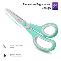 iBayam 8" Heavy Duty Scissors All Purpose for Office School Crafts Sewing — image 5