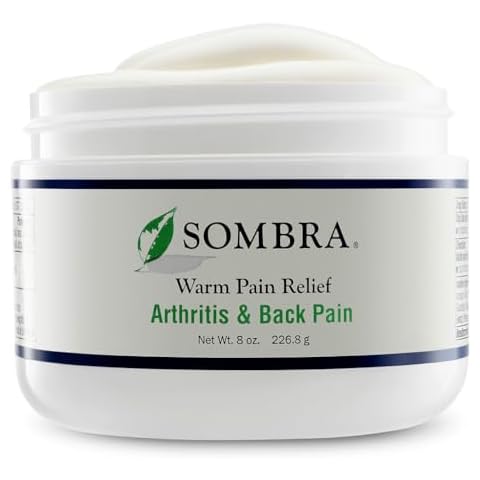 Sombra Original Warm Therapy Gel Cool to Warm Relief for Arthritis and Chronic Pain Pre-Workout Muscle Rub Vegan Formula Free of Artificial Fragrances, Dyes, NSAIDs, Wax, Petroleum, Alcohol - 8oz Jar Cover