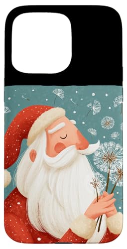 �^���|�|�ƃT���^�N���[�X�̑f�G�ȃN���X�}�X�t�����[�̊O�ρB �X�}�z�P�[�X iPhone 15 Pro Max �p