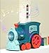 OBEST Treno del Domino, 80 pcs Blocchi Domino Blocks Treno Elettrico, Automatico distribuzione Domino Locomotiva, Giocattolo Educativo Regalo per Ragazze e Ragazzi dai 3 anni in su
