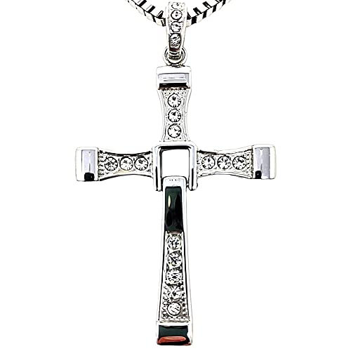 Fast and Furious Dominic Toretto Vin Diesel Cross Necklace Chain Jewelry