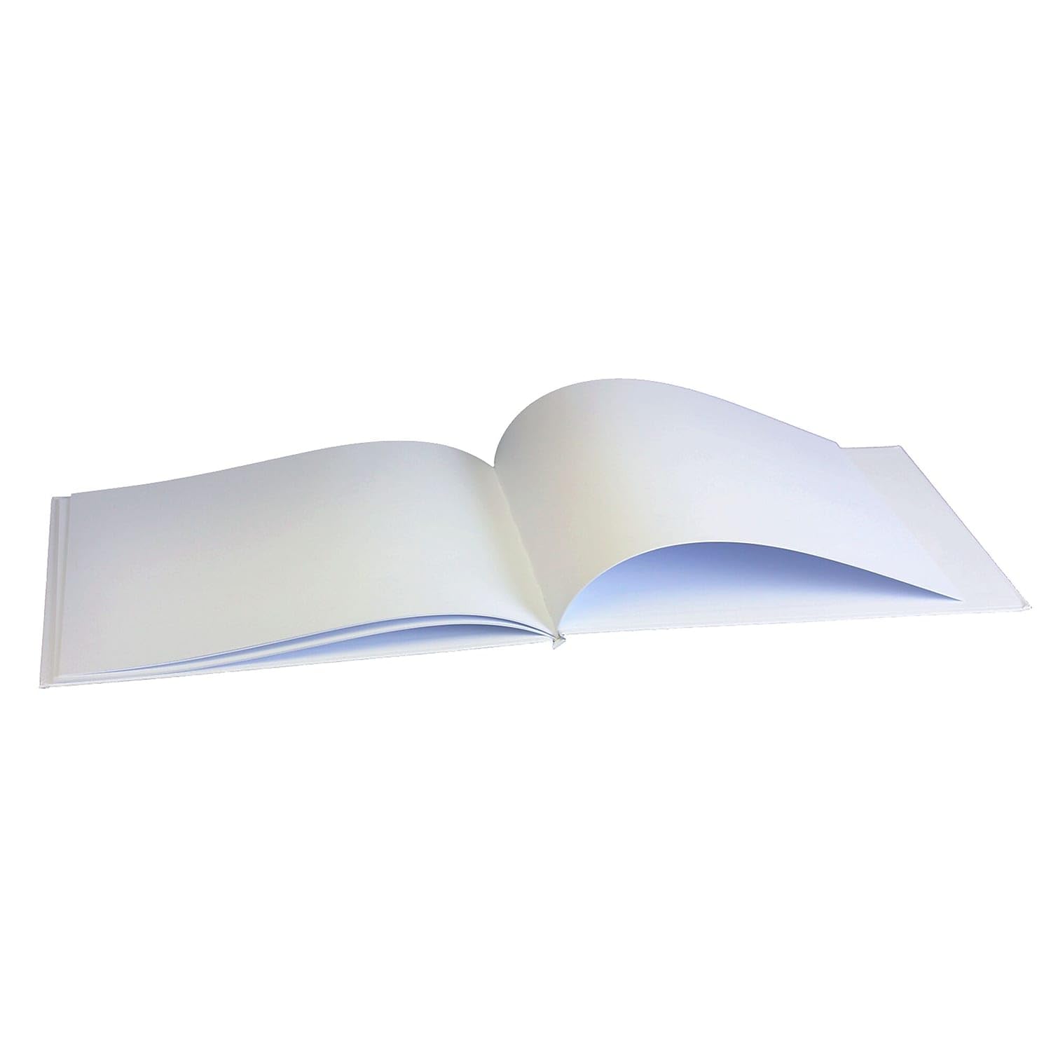 Libro bianco con copertina rigida orizzontale, 27,9 x 21,6 cm, confezione da 24