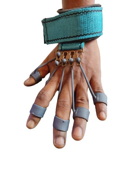 SUDRAM inger Gripper Stretcher Trainer Hand Yoga Trainer Resistance Band Finger and Forearm Exerciser Guitar Finger Stretcher Grip Climbing Finger Strengthener For Men Women (B0BSLN6ZJZ) Amazon Price History, Amazon Price Tracker
