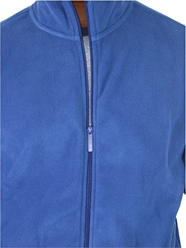 Image of ToBeInStyle Men's Zip Up Long Sleeve High Collar Polar Fleece Jacket
