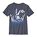 Jurassic World Little Boys' Flipper Graphic T-Shirt, Navy Heather, YS