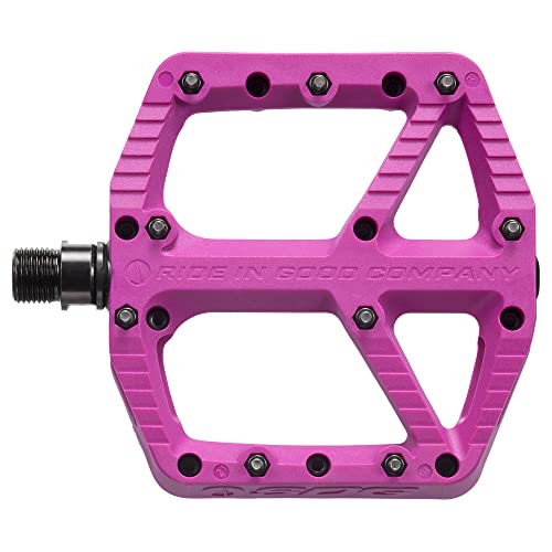 SDG Components, Comp, Platform Pedals, Body: Composite, Spindle: Cr-Mo, 9/16'', Purple, Pair - Image 2