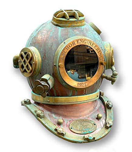 Casque de plongée Royal Navy pour décorer un salon style bord de mer