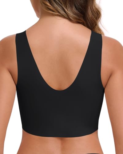 Image of Ubras Seamless Bras for Women Light Support Wireless Bralette Comfortable Soft Smooth Pull On T-Shirt Bras