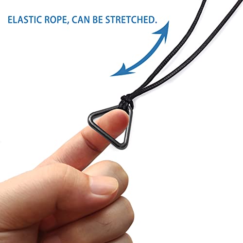 VZQI Chainsaw Man Cosplay Denji Necklace Metal Black Pendant Elastic Rope4