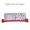 4 Pack Card Holders for Playing Cards,Double Layered Stackable Storage Game Card Tray for Arthritis Patients -Playing Card Rack for Kids Adults Seniors(4 Colors)