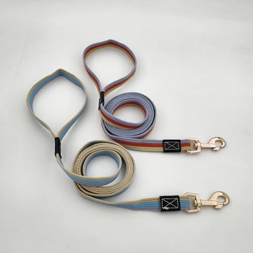 MCKhome Training Lead for Dog 2M 2M Pet Leash Soft Canvas Pet Leash 360° Rotating Buckle Pet Leash Durable Dog Rope Lead for Dog & Puppy Training and Daily Walking 2M x 2CM (Red) - Image 4