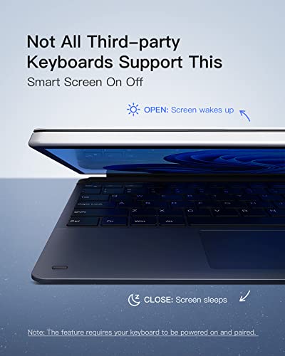 Image of Inateck Surface Pro 11 Keyboard, Surface Pro Keyboard Compatible with Surface Pro 11 /10 /9 /8 /X, 7-Color Backlit, Slim Design, Quiet Typing, Touchpad Support, KB05111