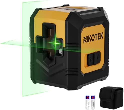 Nikotek Nivel Láser Autonivelante haz Verde Láser de Líneas Cruzadas Horizontales y Verticales para Decoración del Hogar...