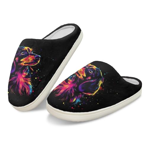 Xoenoiee House Slippers Winter Warm Bedroom Shoes Non Slip House Slippers, Anti-Skid Cozy Indoor Outdoor Slippers3