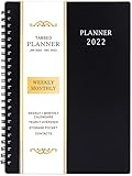 2022 Planner - Jan 2022 - Dec 2022, 6.25' × 8.3', Planner 2022 with Weekly & Monthly Spreads, Strong Twin-Wire Binding, Round Corner, Improving Your Time Management Skill