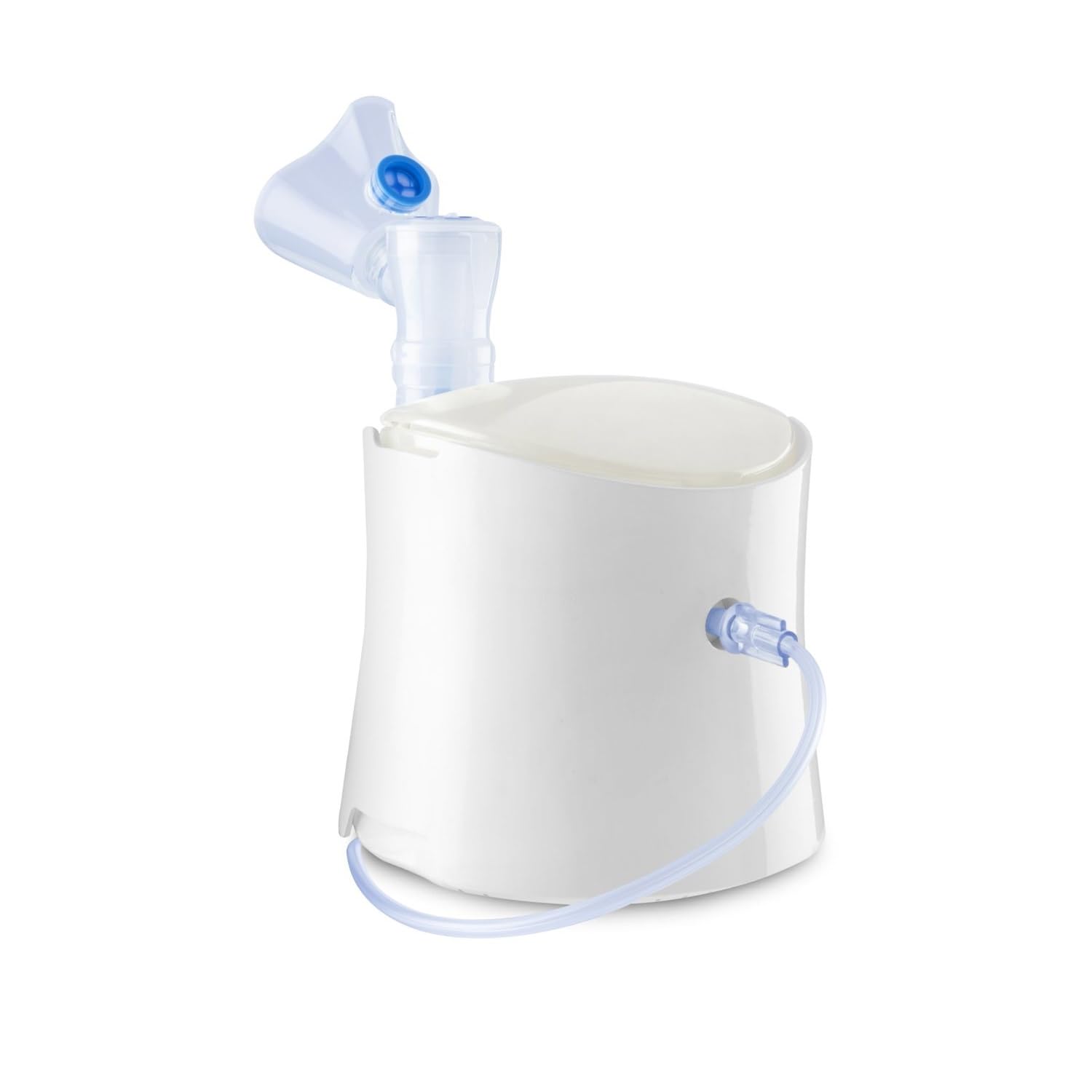 Chicco Easy Breath Family, aerosol de pistón para bebés, niños y adultos, aerosol portátil, ultracompacto, con dos mascarillas suaves y ergonómicas, con boquilla y horquilla nasal, 0 meses+