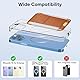 CaseBot Magsafe Wallet, Magnetischer Kartenhalter für iPhone 16/15/14/13/12-Serie, passend für 6 Karten, sichere RFID-Blockierung, schlanker Wallet-Kreditkartenhalter für Damen und Herren, Hellbraun