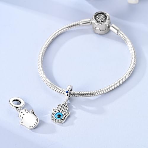 Image of 925 Sterling Silver Charms,Hypoallergenic Beads,Compatible with Pandora Bracelets and Necklaces,Women Holiday Gift Pendants