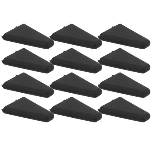 VERDANVERSE 12 Piezas Almohadillas Aptas para Lavavajillas Negras de Silicona Resistentes al Calor Limpieza Después Comidas Limpieza para Soporte de Bandejas para y Cesta de Freidora de Aire