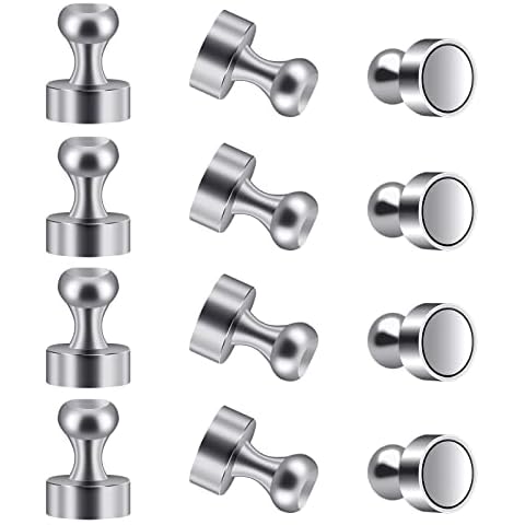 Neodymium Magnets 12 Magnets Strong Magnets for Magnetic Boards 12 X 16mm Refrigerator Magnets Conical Magnets Magnetic Boards, White Boards, Nail Boards, Refrigerators, Note Magnets for Cards Cover