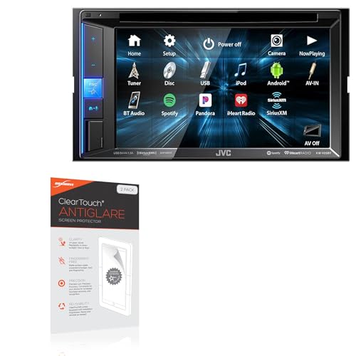 BoxWave Screen Protector Compatible with JVC KW-V25BT - ClearTouch Anti-Glare (2-Pack), Anti-Fingerprint Matte Film Skin