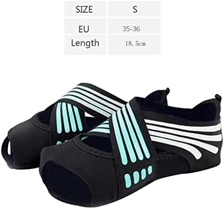Fiocias 2 Packs Shoes Women Non Slip Toeless Barre Footwear Socks Dance Training Shoes soft elastic straps and sweat absorbing — view 3