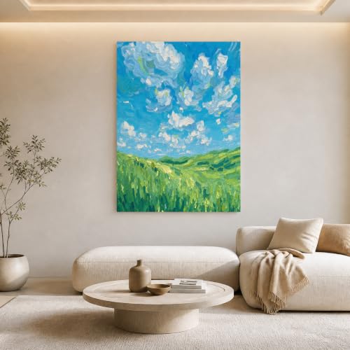 Art Poster Prairies de White Cloud grand format bleu-vert - 3