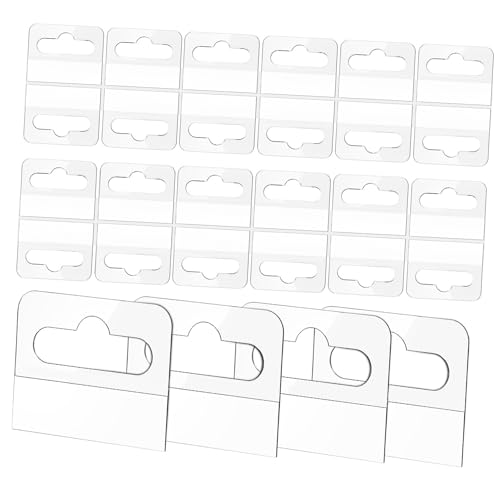 HONMEET 100pcs Adhesive Hang Tabs Sticky Hanging Tabs Round Hole Heavy Duty for Retail Store Display
