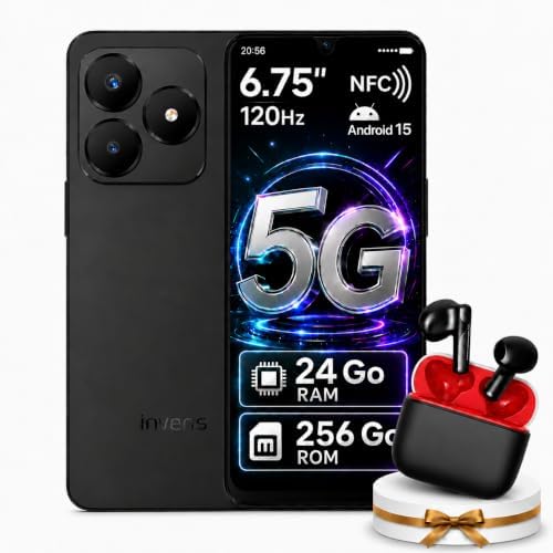 invens Note 5G Smartphone Android 15, Téléphone Portable Débloqué...