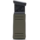 Tacticon P1MC Pistol Mag Pouch|Combat Veteran Owned Company|Belt & Molle Clip Attachments|Universal Handgun Mag Carrier|Fits All Single & Double Stack |Glock 1911 Sig S&W M&P - Ranger Green