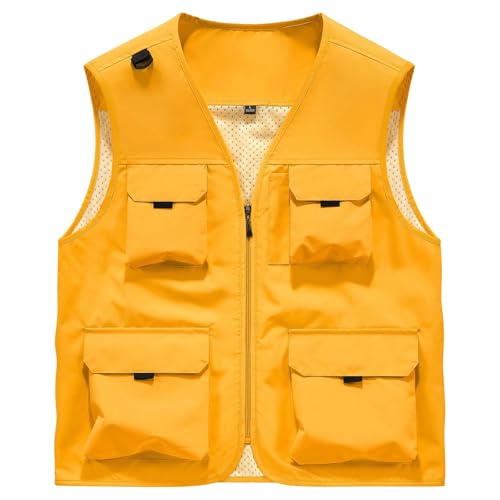 Chaleco funcional de hombre multibolsillos transpirable y resistente al agua