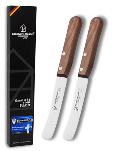 Fachwerk-Messer Buckelsmesser-Set 2 Stück Kirsche mit...