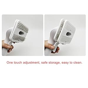 Dog Cat Brush for Shedding and Grooming,Self Cleaning Slicker Brush,Massage the skin,Easy to Clean Comb for Long or Short Haired Pets,use with Vacuum,Compatible with Vac 32mm&35mm Dog Cat Brush for Shedding and Grooming,Self Cleaning Slicker Brush,Massage the skin,Easy to Clean Comb for Long or Short Haired Pets,use with Vacuum,Compatible with Vac 32mm&35mm