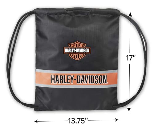 Harley-Davidson Vintage Bar & Shield Quick-Draw Polyester Backpack - Black3