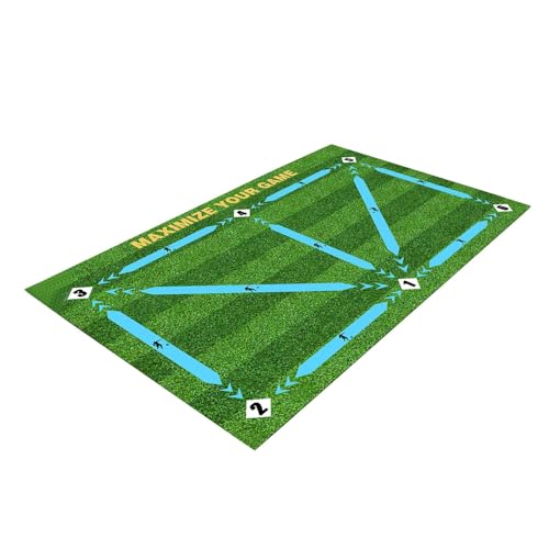 Shamiina サッカートレーニングマットラグ コンパクト折りたたみ式 サッカー練習用カーペット 子供用, 80cm×120cm