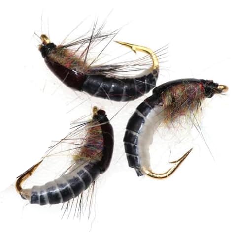 3 Pcs Realistic Nymph Scud Fly for Trout Fishing Artificial Insect Bait Lure Fishing Tackle Durability and Fashion Baits Attractants
