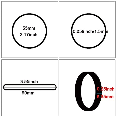 Amuu Rubber Bands Black Size 64 Rubber Band 110Pack #64 Rubber Band For Office Supply Home Money File Folders Strong Elastic Rubber Bands #TOP1