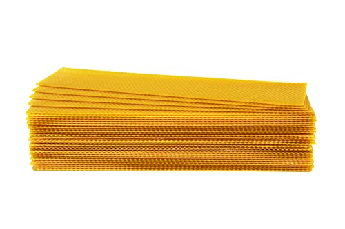 10 Stück Bienenwachsplatten 10x10cm - Natur Bienenwachs Für Kerzen Und Bastelprojekte